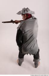 Man Adult Athletic White Fighting with gun Standing poses Casual